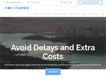 Tablet Screenshot of goworldcargo.com